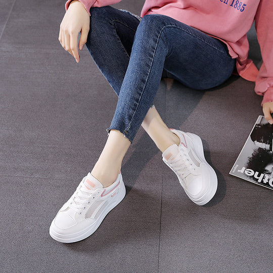 Damen sportliche Sneakers mit atmungsaktiver Mesh-Oberfläche und modischem Design EB