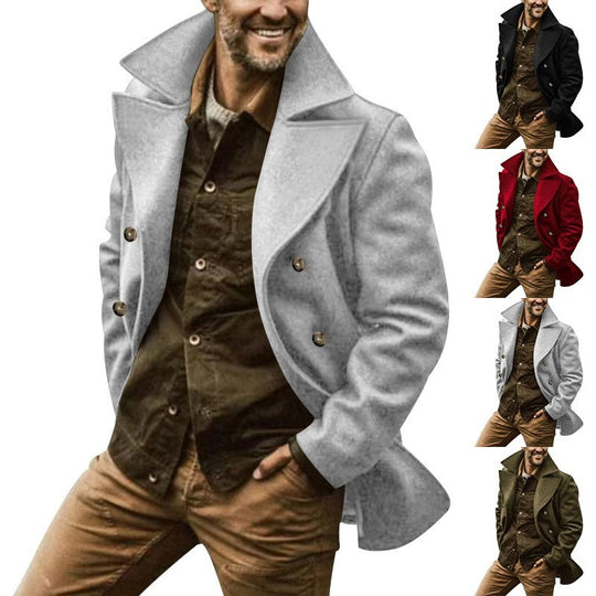 Herren modischer und warmer Wintermantel EB