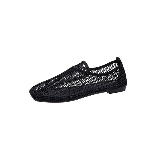 Damen Slip-On Ballerinas aus atmungsaktivem Netzmaterial EB