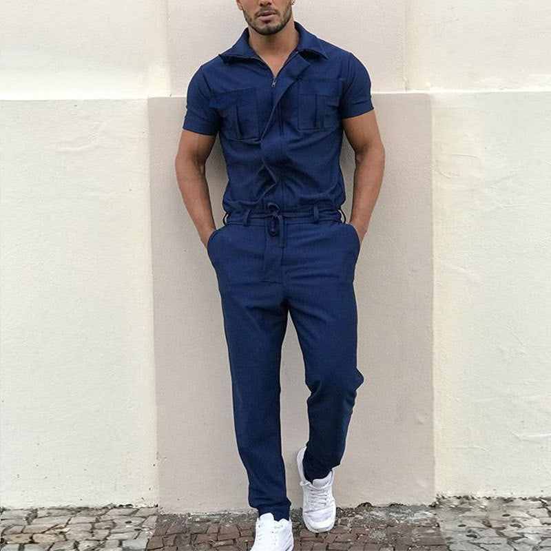 Damen Overall mit praktischen Taschen und elastischem Bund EB