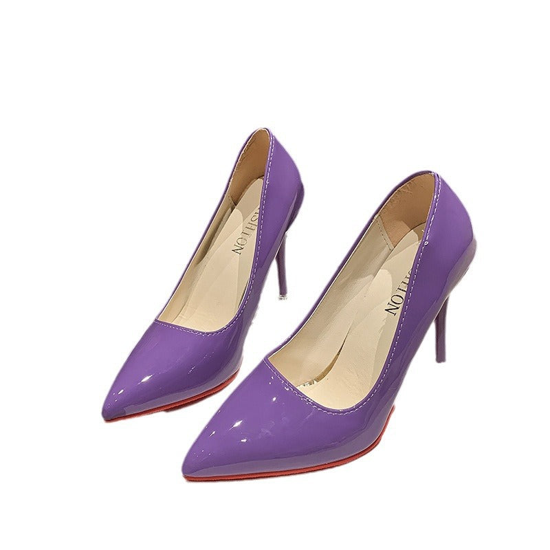 Damen Elegante High Heels mit spitz zulaufender Vorderkappe und transparentem Absatz EB