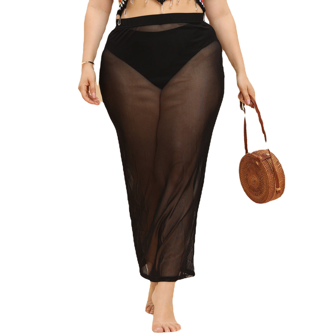 Damen transparente Strandlänge Sarong EB