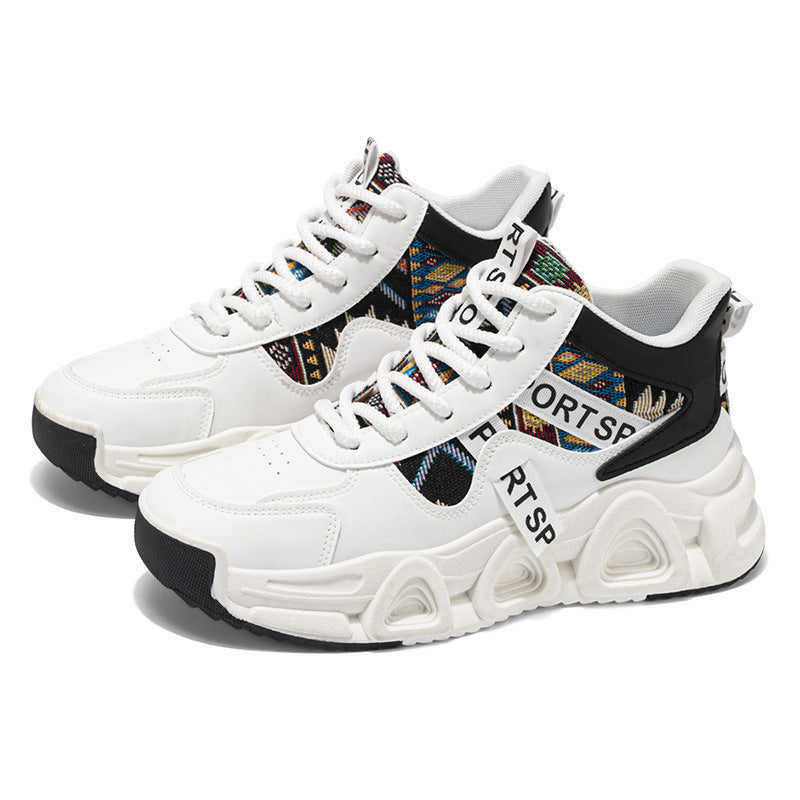 Damen Sportliche Sneakers mit bunten Designs und gepolsterter Sohle EB