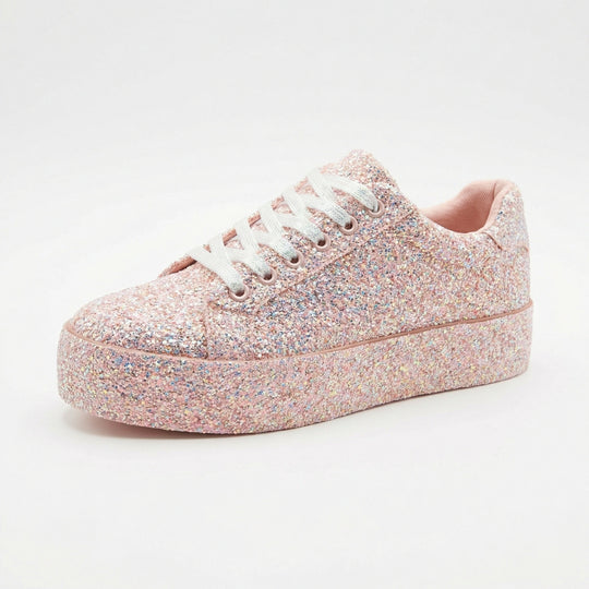 Damen Glitzernde Sneaker mit atmungsaktiver Sohle und zusätzlichem Komfort EB