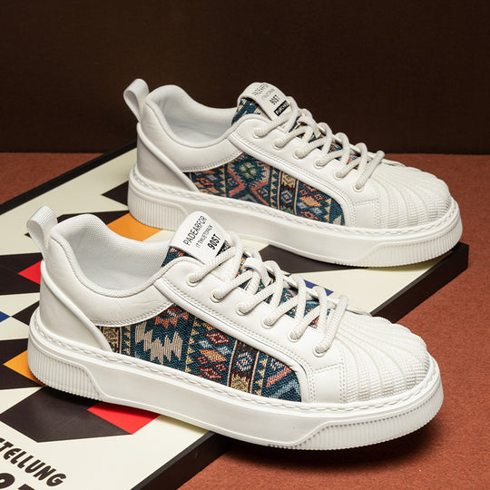Damen Stylische Sneakers mit einzigartigem Ethno-Muster EB