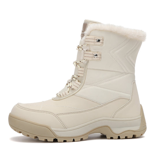Damen isolierte Winterstiefel mit rutschfester Sohle und weichem Innenfutter EB
