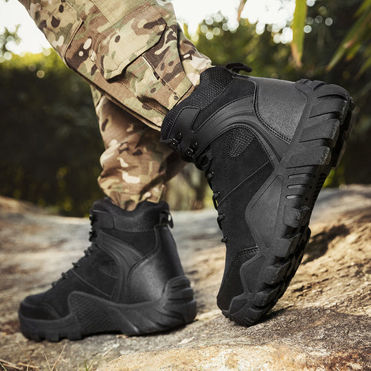 Damen Robuste Wanderstiefel mit rutschfester Profilsohle und atmungsaktivem Obermaterial EB