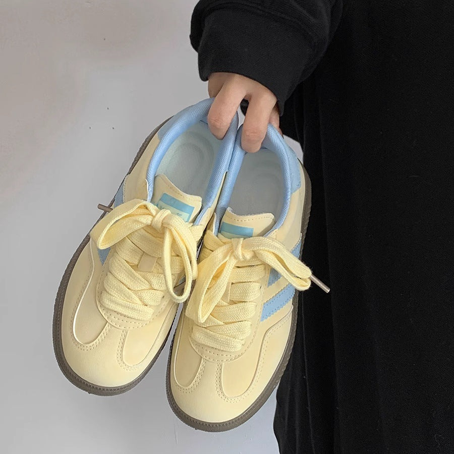 Damen Sneakers mit weichem Obermaterial und trendigen Farbakzenten EB