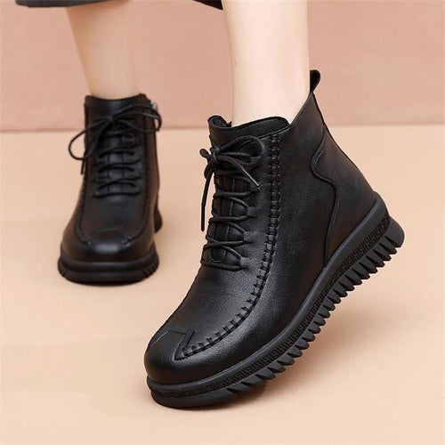 Damen Fashionable Stiefeletten mit hohem Komfort und modischem Reißverschluss EB