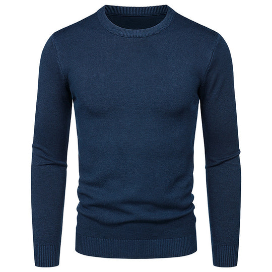 Herren Rundhalspullover aus weichem Material EB