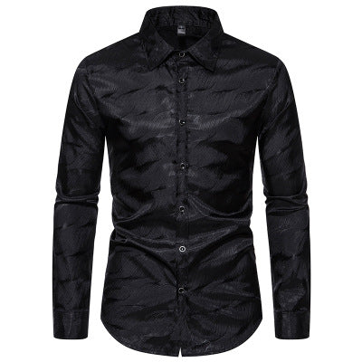 Herren Elegantes Hemd mit einzigartigem Strukturdesign EB