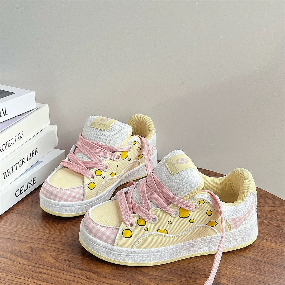 Damen Sportliche Sneakers mit verspieltem Design und atmungsaktiver Struktur EB