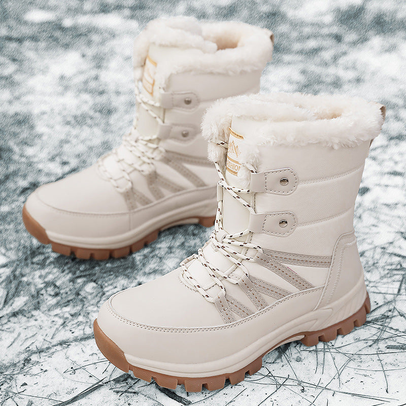 Damen Gefütterte Winterstiefel mit rutschfester Sohle und isolierender Polsterung EB