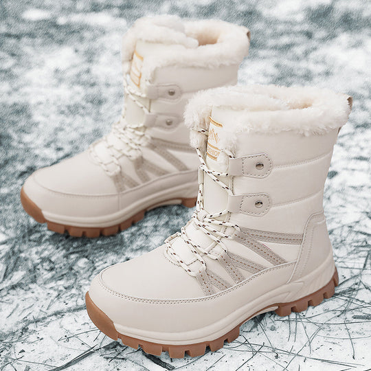 Damen Gefütterte Winterstiefel mit rutschfester Sohle und isolierender Polsterung EB