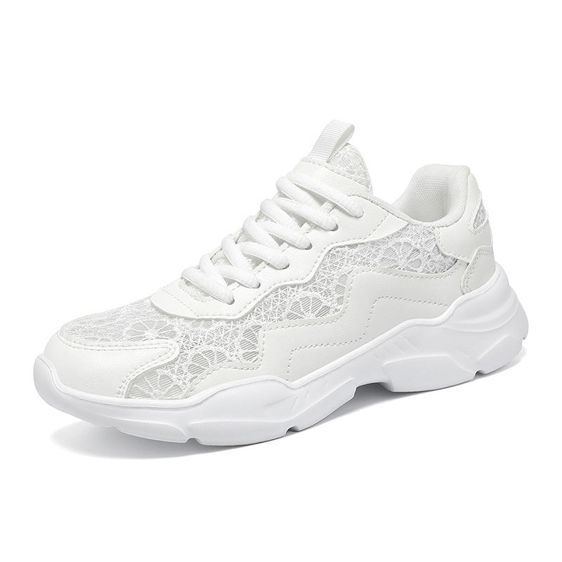 Damen Trendige Sneakers mit atmungsaktivem Obermaterial und eleganter Struktur EB