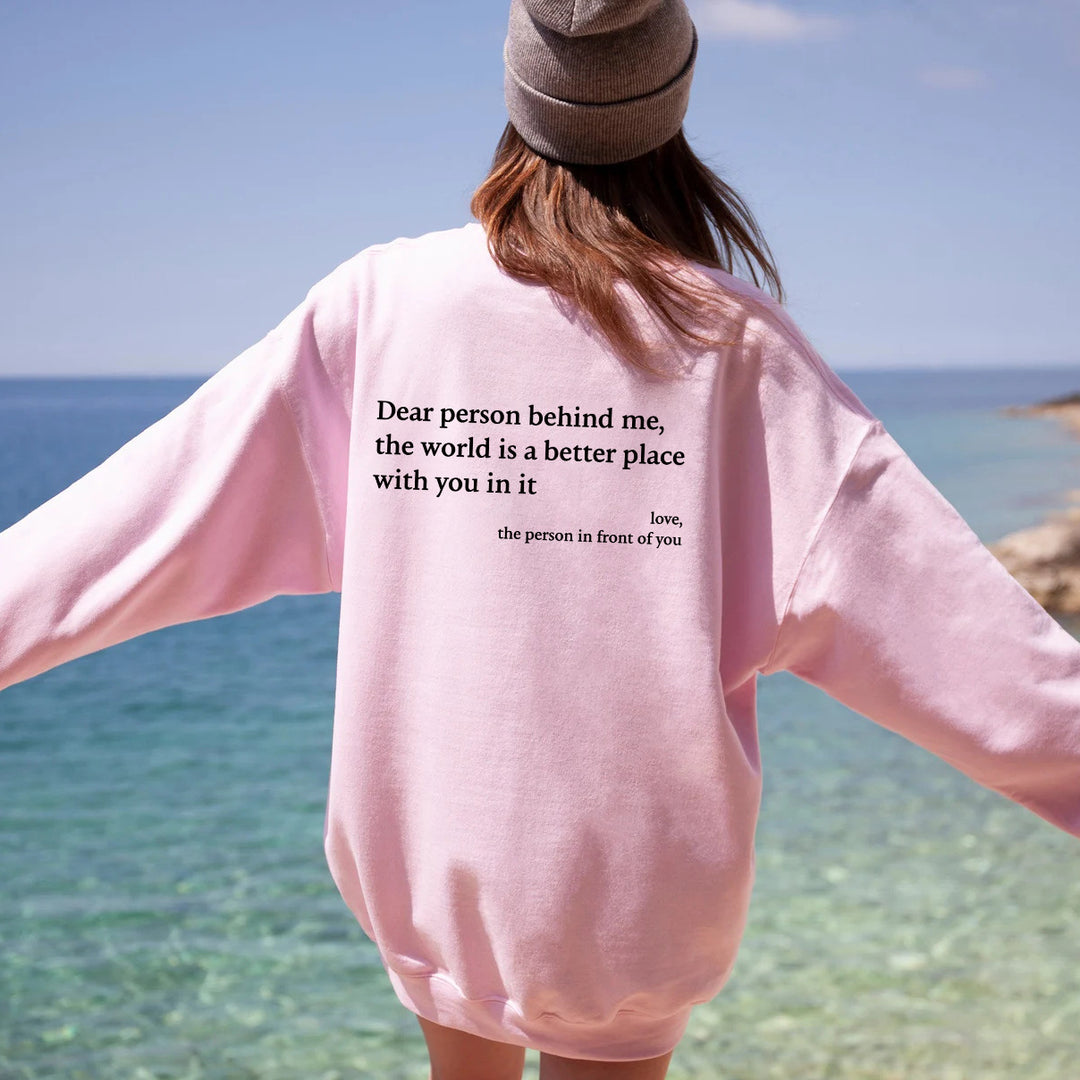 Damen Sweatshirt mit inspirierendem Schriftzug EB