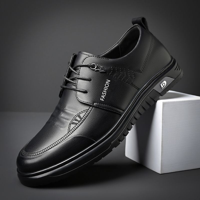 Herren Elegante Schnürschuhe aus hochwertigem Leder mit rutschfester Sohle EB