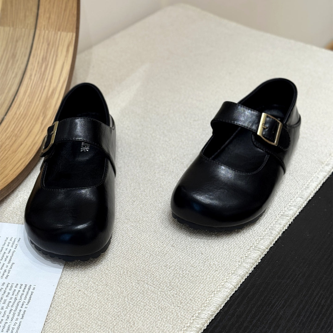 Damen Mary Janes mit modischem Schnallenverschluss und bequemer Sohle EB
