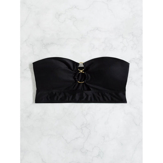 Damen Bandeau-Bikini-Oberteil mit innovativer Raffung EB