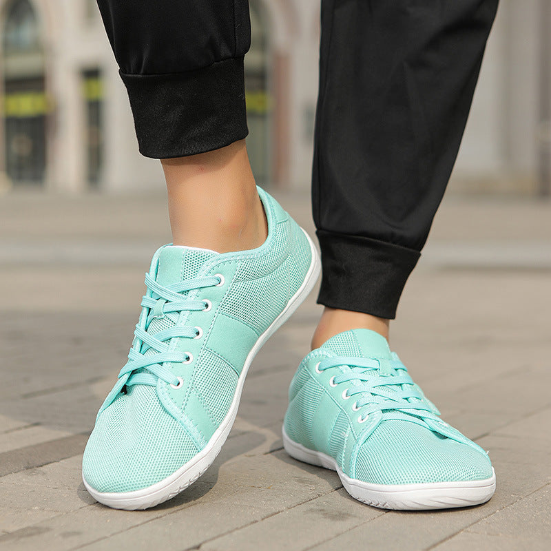 Damen Sportliche Sneakers mit atmungsaktiver Mesh-Oberfläche und rutschfester Gummisohle EB