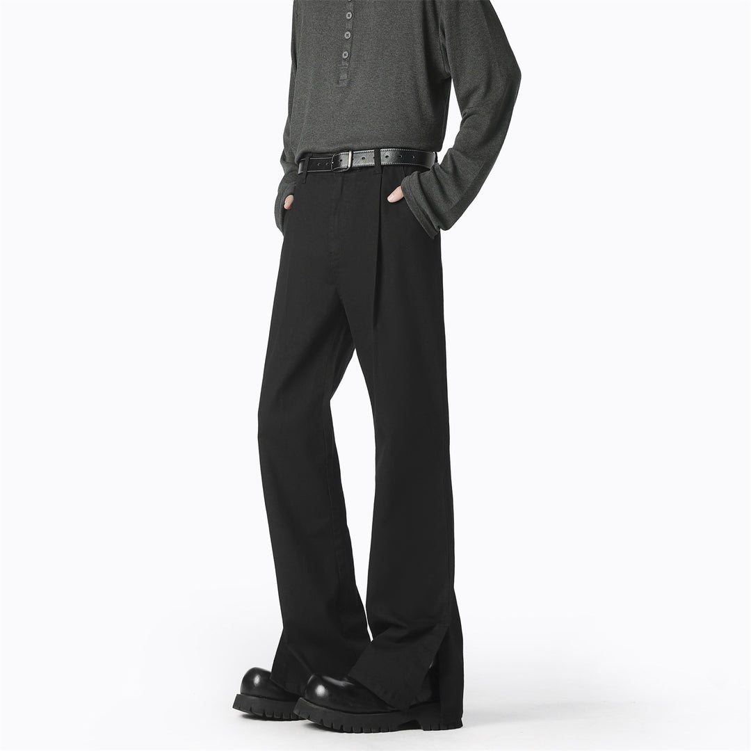 Damen elegante, weite Freizeithose mit feinen Falten und hochwertigen Materialien EB