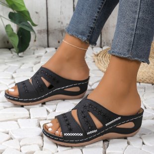 Damen Bequeme Clogs mit modischer Schnittführung EB