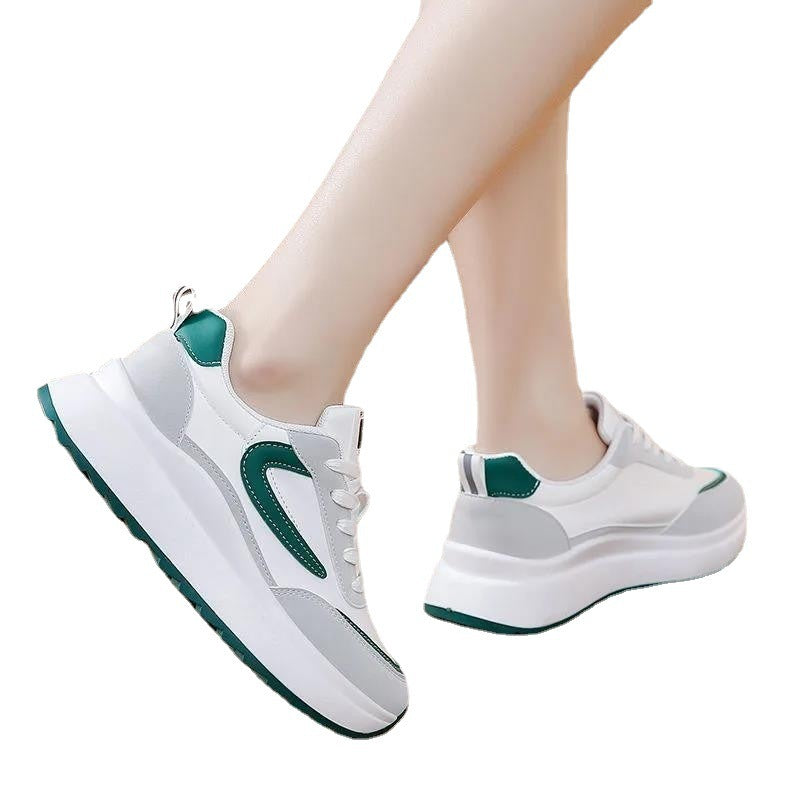 Damen Sportliche Sneakers mit modischer Profilsohle und atmungsaktivem Obermaterial EB