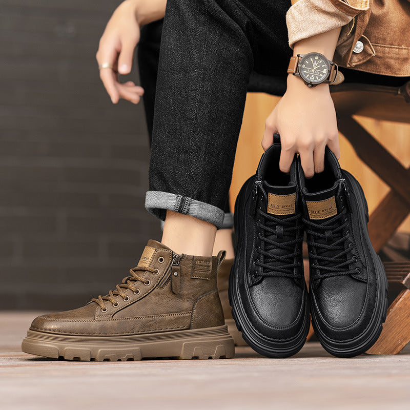 Damen Hohe Stiefel mit rutschfester Sohle und dämpfendem Innenfutter EB