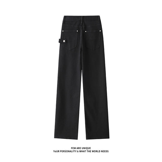 Herren Weitgeschnittene Jeans mit hohem Bund und praktischen Taschen EB