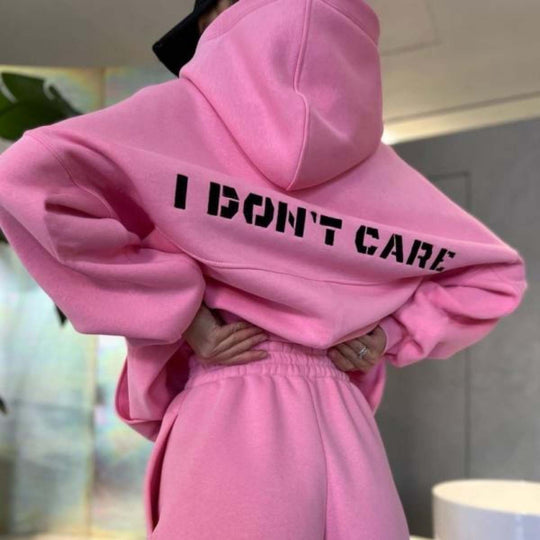 Unisex nan oversized Kapuzenpullover und taillenhohe Jogginghose Set EB