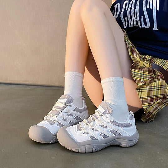 Damen Sportliche Outdoor-Sneakers mit atmungsaktiver Mesh-Oberfläche und rutschfester Sohle EB