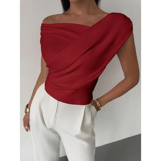 Damen Wickeloberteil mit weichem Stoff und elegantem Design EB