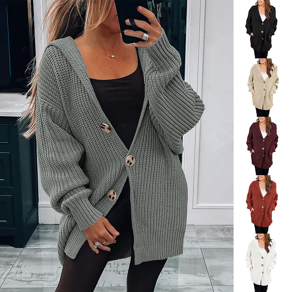 Damen Übergroßer Strickcardigan EB