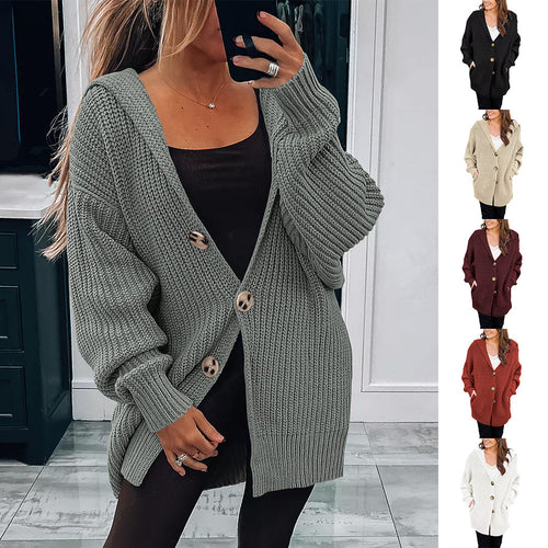 Damen Übergroßer Strickcardigan EB