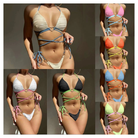 Damen Triangel-Bikini mit innovativem Schnürdesign EB
