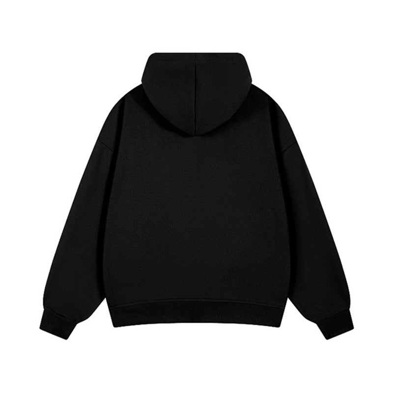 Damen lässige Kapuzenjacke mit Karo-Innenfutter und durchgehendem Reißverschluss EB