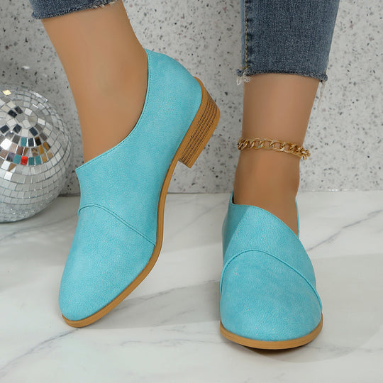 Damen Elegante Slip-On Schuhe mit glitzerndem Finish EB