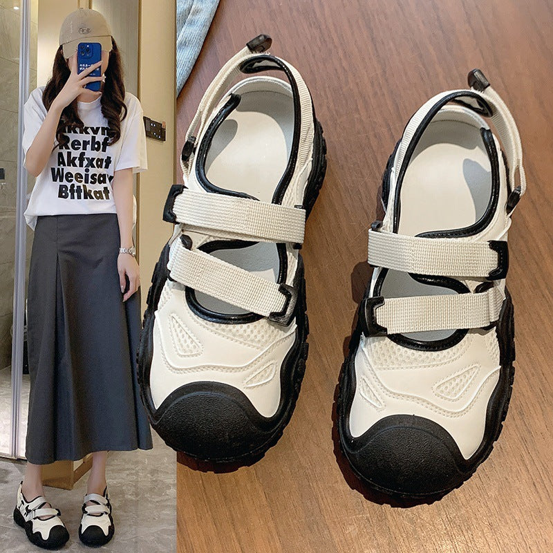 Damen Outdoor-Sandalen mit bequemen Klettverschlüssen und rutschfester Sohle EB