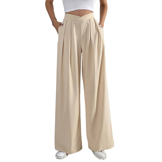 Damen hohe Bund Culotte-Hose mit Faltenlegung und weitem Bein Eichborn Berlin