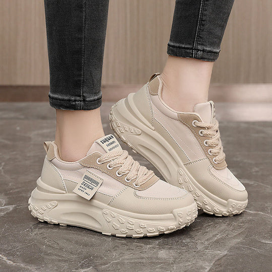 Damen modische Chunky Sneakers mit dämpfendem Sohlenprofil EB
