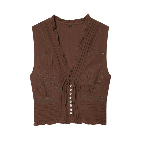 Damen Blusenshirt mit feiner Drapierung und dekorativen Knopfdetails EB
