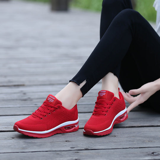 Damen Atmungsaktive Fitness Sneaker mit stoßdämpfender Sohle EB