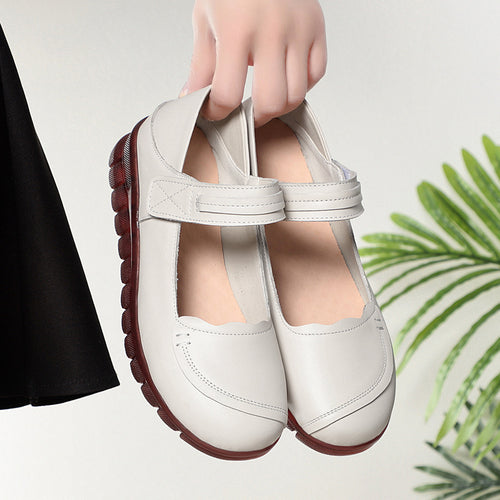 Damen Komfortable Mary Jane Slipper mit verstellbarem Riemen und ergonomischem Fußbett EB