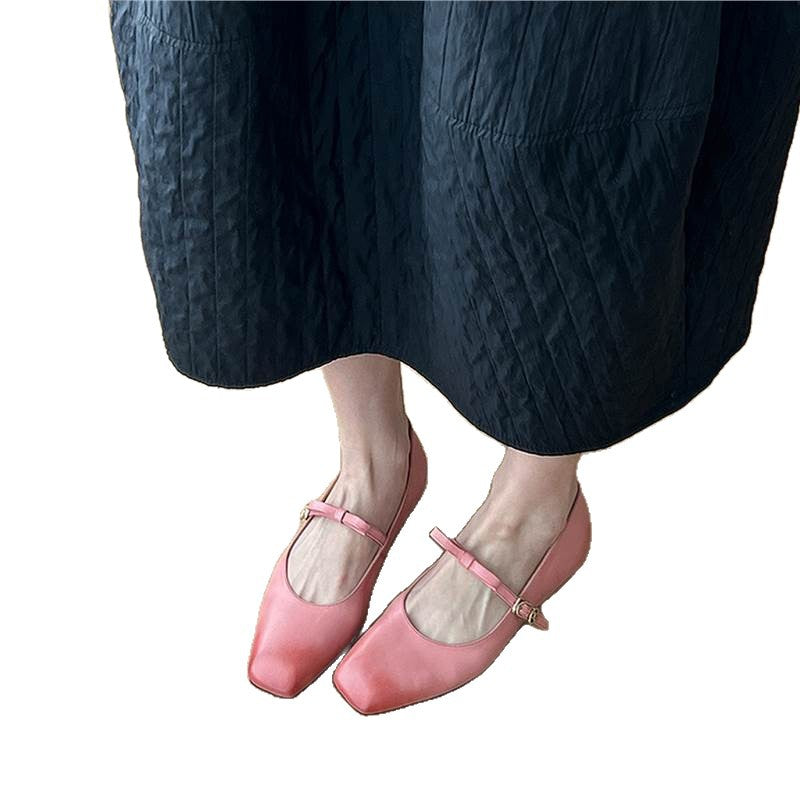 Damen Mary Jane Ballerinas mit edlem Riemenverschluss und komfortabler Sohle EB