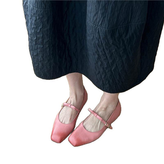 Damen Mary Jane Ballerinas mit edlem Riemenverschluss und komfortabler Sohle EB