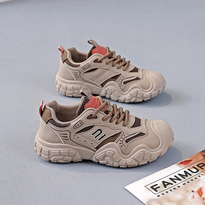 Damen Sportliche Chunky Sneakers mit atmungsaktiver Mesh-Oberfläche und rutschfester Sohle EB