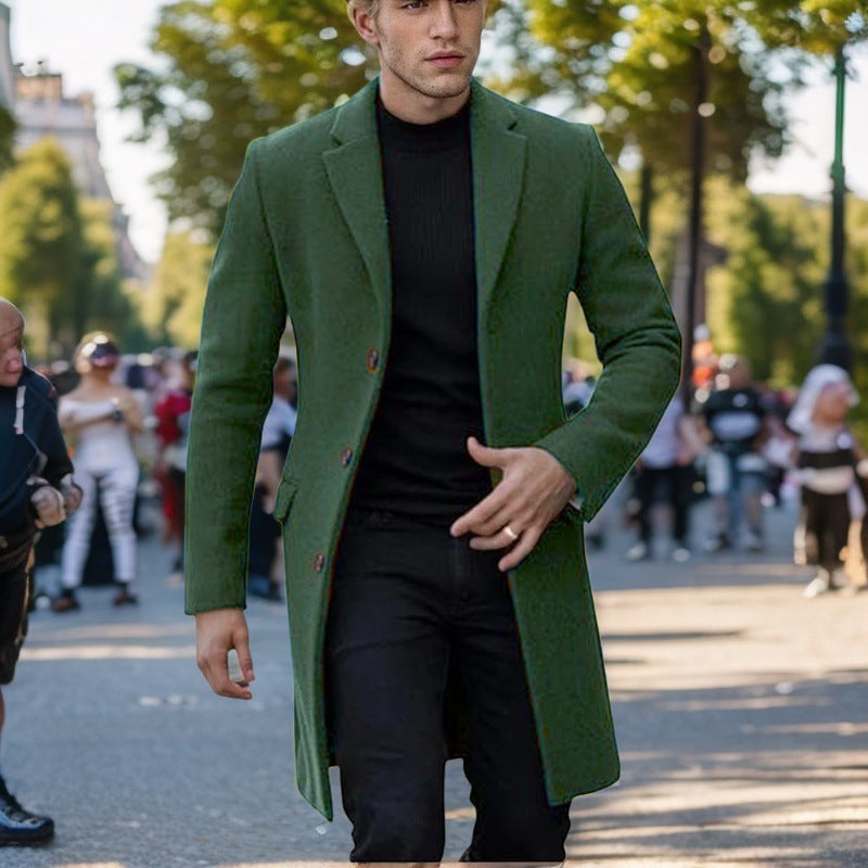 Herren eleganter einfacher Mantel EB