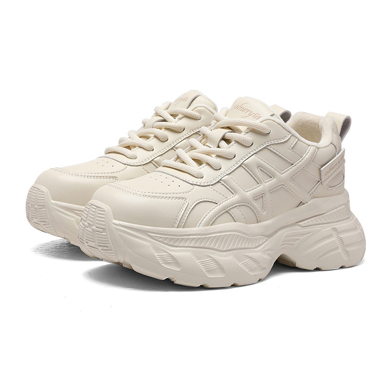Damen Sportliche Chunky Sneakers mit gepolsterter Sohle und atmungsaktivem Obermaterial EB