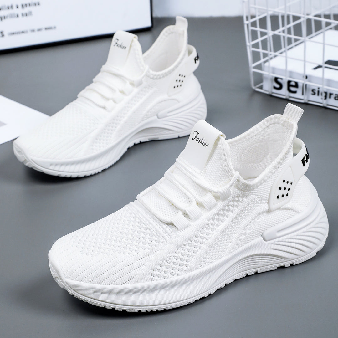 Damen Sportliche Lauf-Sneaker mit atmungsaktiver Mesh-Oberfläche und dämpfender Sohle EB