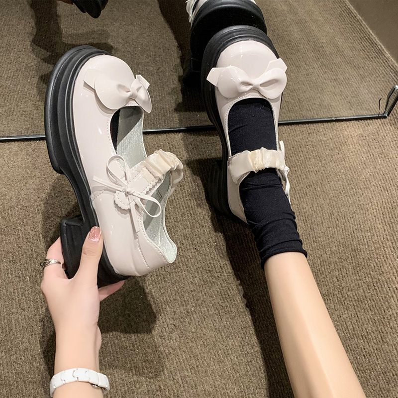Damen Komfortable Schnürschuhe mit modischen Schleifen und robustem Profil EB